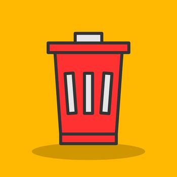 Bin Vector Icon Design