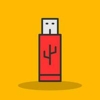 Pendrive Vector Icon Design