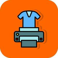 Dtg printer Vector Icon Design