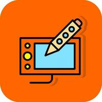 Drawing tablet Vector Icon Design