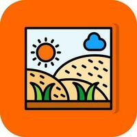 Grassland Vector Icon Design