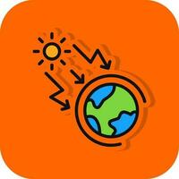 Greenhouse effect Vector Icon Design