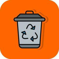 Recycle bin Vector Icon Design