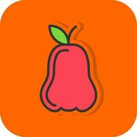 Rosa manzana vector icono diseño