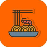 Pad thai Vector Icon Design