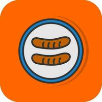 Sausage Vector Icon Design