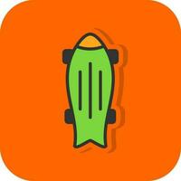 Skateboard Vector Icon Design