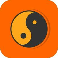 diseño de icono de vector de yin yang