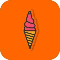 diseño de icono de vector de helado