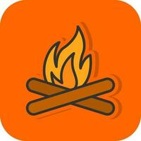 Bonfire Vector Icon Design