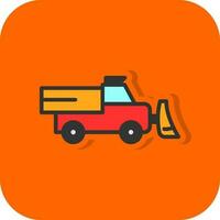 Snowplow Vector Icon Design