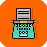 Typewriter Vector Icon Design