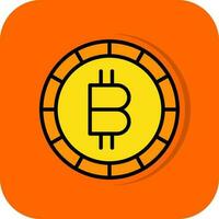 diseño de icono de vector de bitcoin