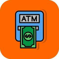 Atm machine Vector Icon Design