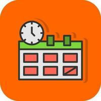 diseño de icono de vector de horario