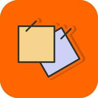 Sticky notes Vector Icon Design