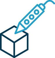 3d pen Vector Icon Design