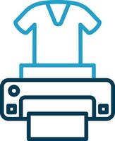 Dtg printer Vector Icon Design