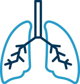 diseño de icono de vector de pulmones
