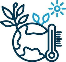 diseño de icono de vector de cambio climático