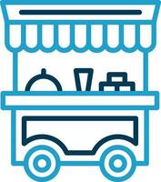Food cart Vector Icon Design