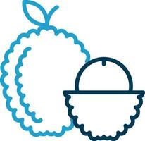 lychee vector icono diseño