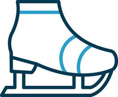 Ice skate Vector Icon Design