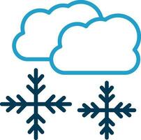 Snowing Vector Icon Design