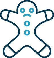 Gingerbread man Vector Icon Design