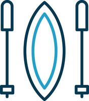 Slalom Vector Icon Design