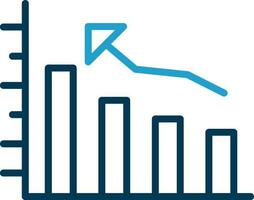 Bar graph Vector Icon Design