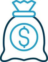 Money bag Vector Icon Design