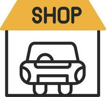 Car shop Vector Icon Design