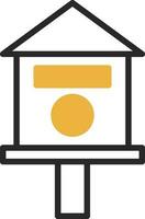 Bird house Vector Icon Design