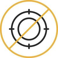 No hunt Vector Icon Design