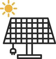 diseño de icono de vector de energía solar