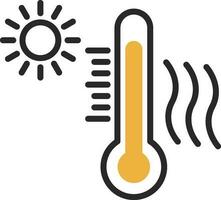 diseño de icono de vector de onda de calor