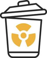 diseño de icono de vector de residuos tóxicos