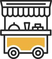 Food cart Vector Icon Design