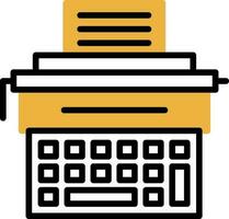 Typewriter Vector Icon Design