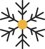 diseño de icono de vector de copo de nieve