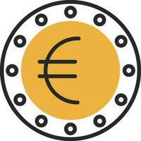 diseño de icono de vector de euro