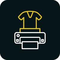 Dtg printer Vector Icon Design