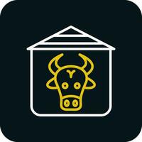 Cowshed Vector Icon Design