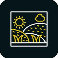 Grassland Vector Icon Design