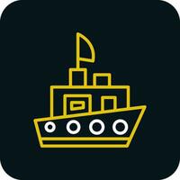 diseño de icono de vector de barco