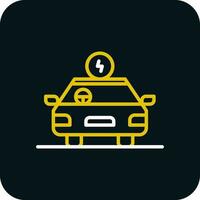 Hybrid car Vector Icon Design