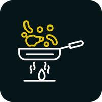 Stir fry Vector Icon Design