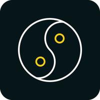 Yin yang Vector Icon Design
