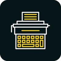 Typewriter Vector Icon Design